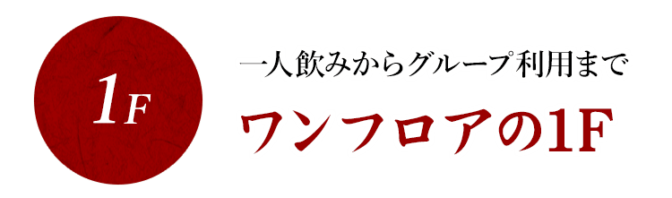 ワンフロアの1F