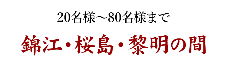 錦江・桜島・黎明の間